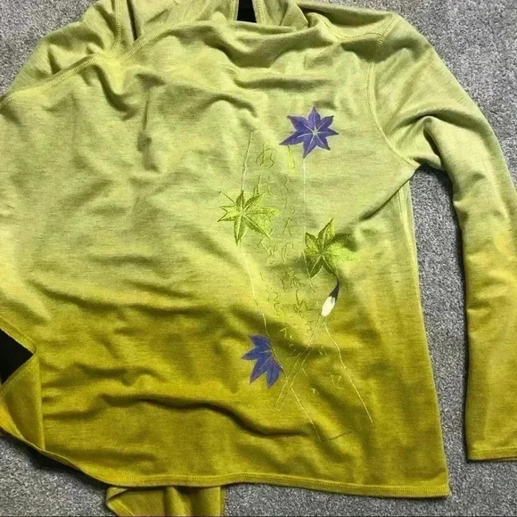 Citron Cardigan Three Point Tree Yellow Ombre - Picture 4 of 8